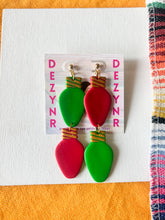 Red and Green Christmas lights