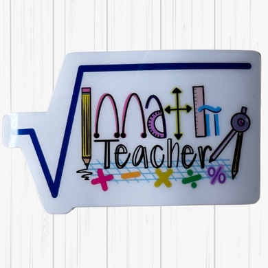 Stickers- Math Teacher