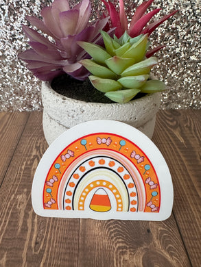 Candy Corn Rainbow Sticker