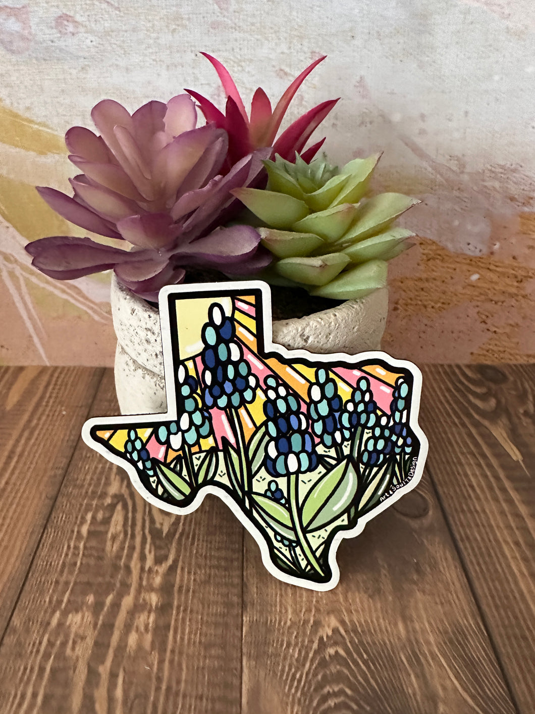 Magnets - Texas Bluebonnet Stainglass
