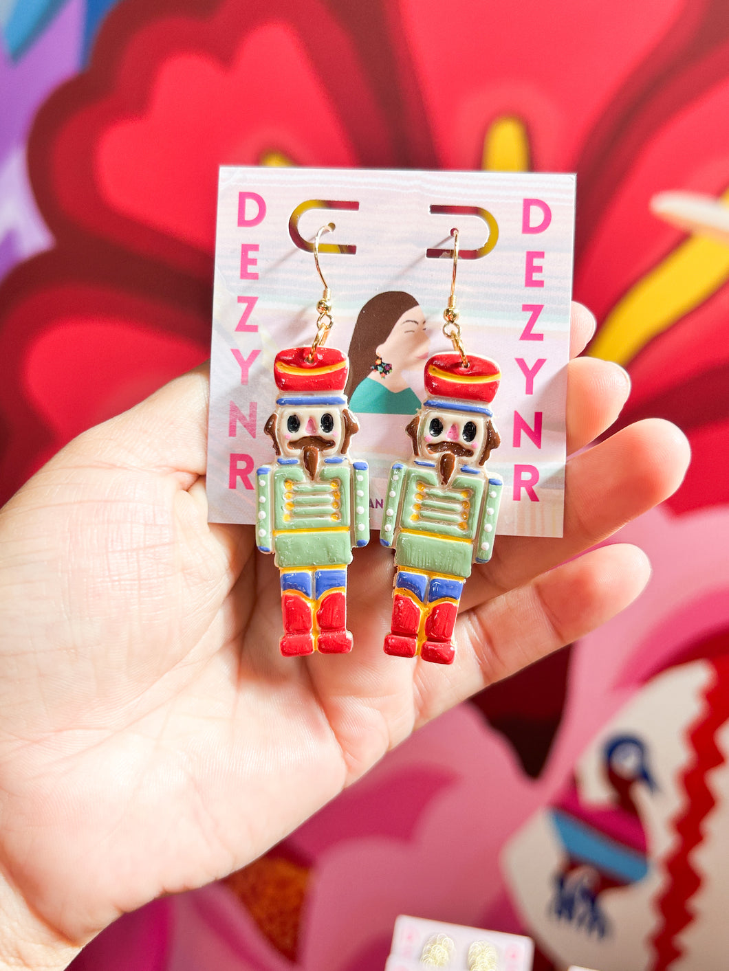 Earrings- Nutcracker Sage