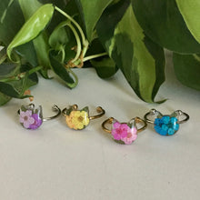 Real Flower Cat Ring