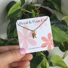 Initial Charm Necklace (Gold)