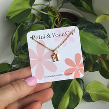 Initial Charm Necklace (Gold)