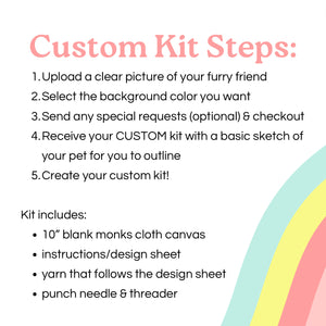 Custom Pet Punch Needle Kits