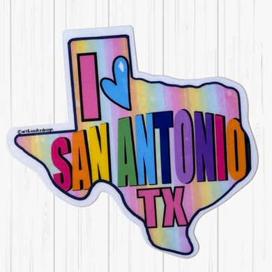 Stickers- I 💙 San Antonio Texas