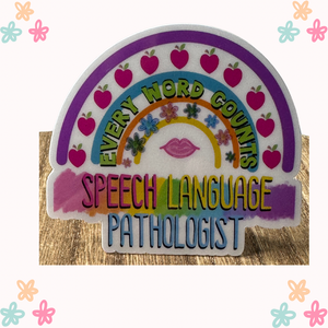 Speech Pathologist Teacher Vinyl Stickers