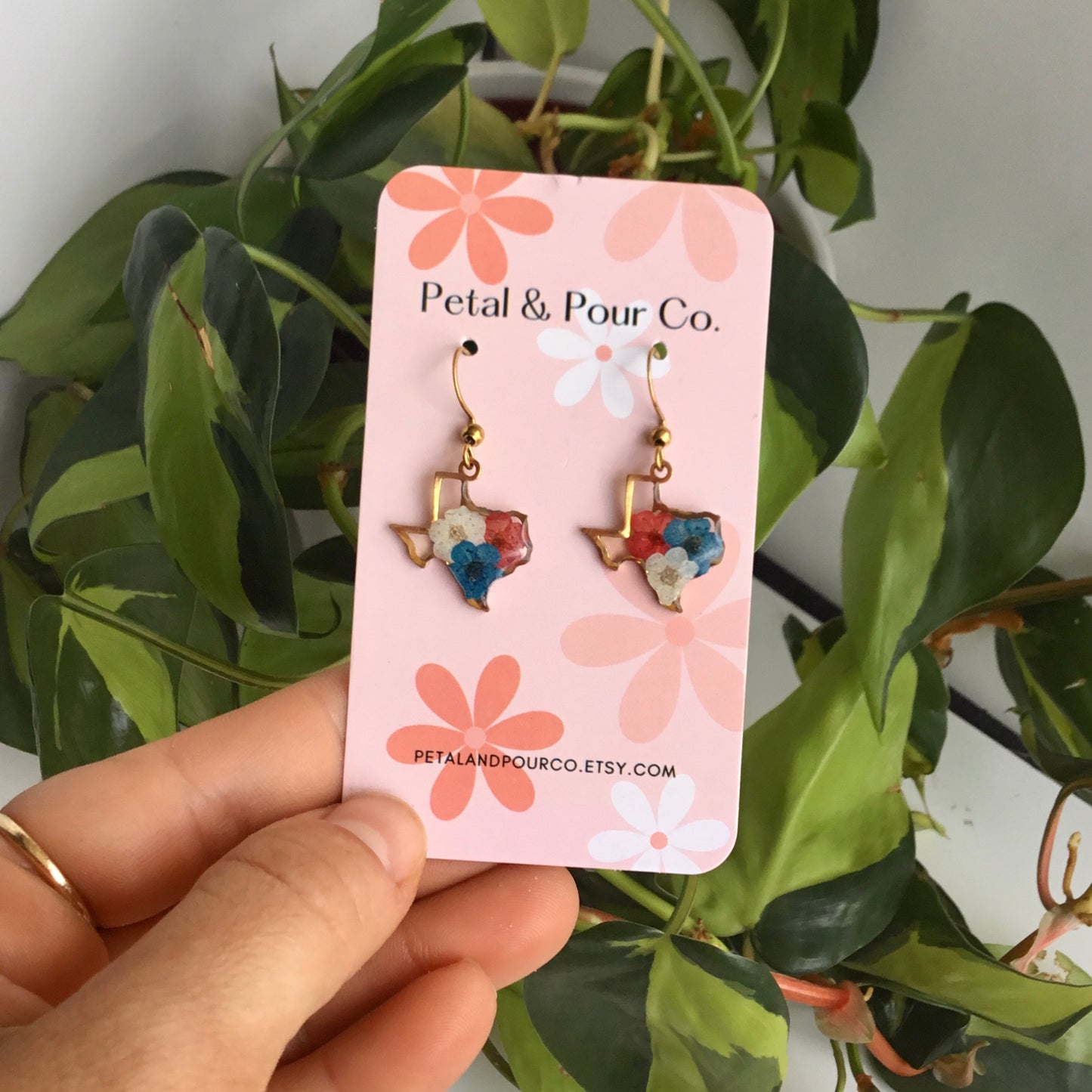 Patriotic Texas Earrings