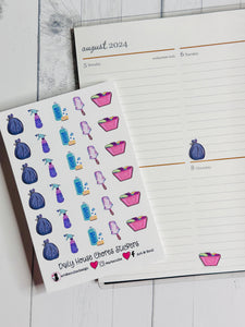 Planner Stickers - Daily House Chores Planner Stickers