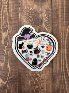 Stickers- Spooky Halloween Heart