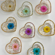 Real Flower Heart Jewelry Dish