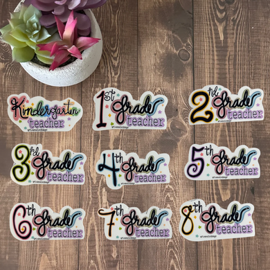 Stickers- Teacher Grade Level