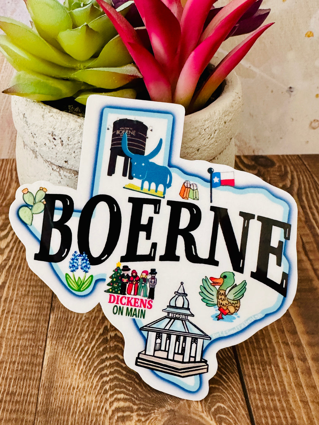 So Boerne TX Sticker