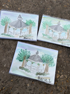 Notecards- Watercolor Boerne Gazebo