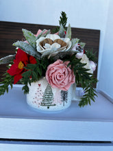 Sola Wood Flower arrangement in mug with trees