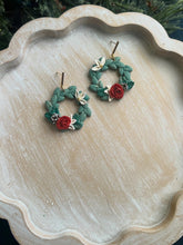 Christmas Wreath Earrings