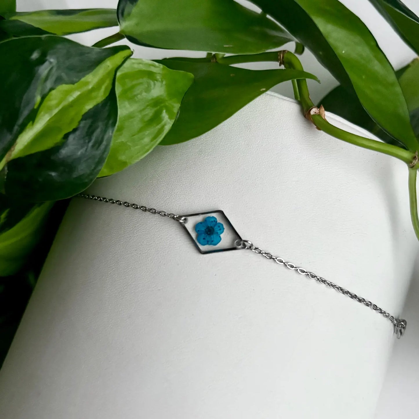 Real Flower Diamond Bracelet