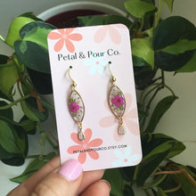 Real Flower Marquee Earring