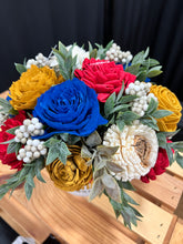 Sola Wood Flower arrangement in a dog mug