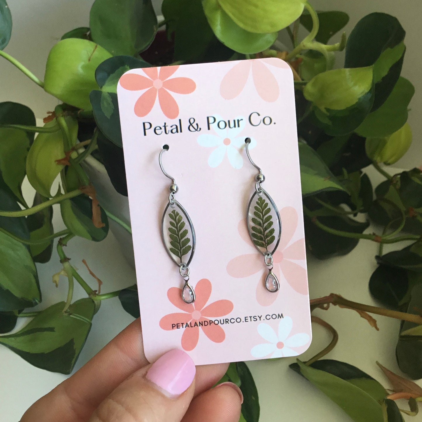 Real Fern Earring