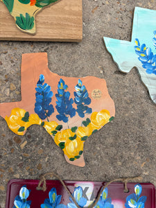 Texas wildflower wall decor