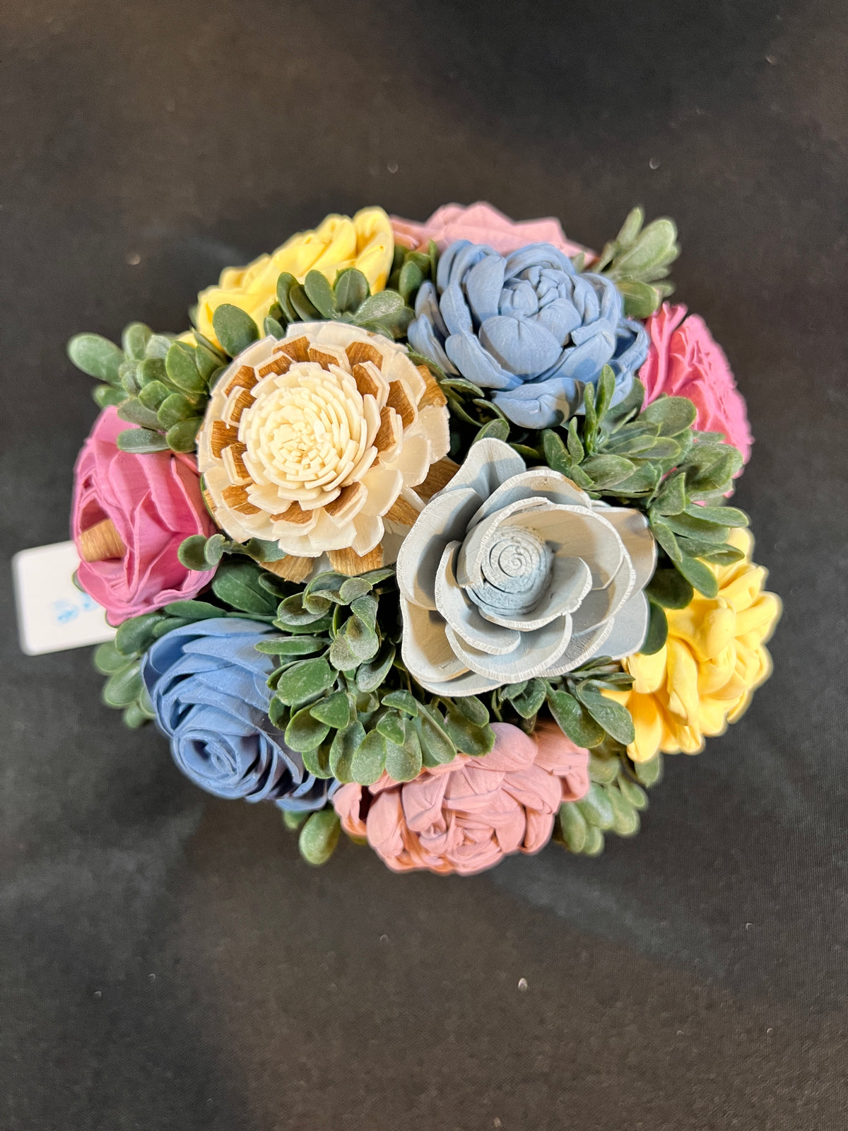 Sola wood flowers in small Cup