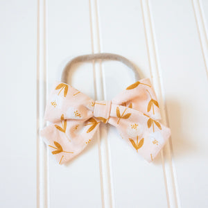 Baby Headband (Peach Flower)