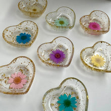 Real Flower Heart Jewelry Dish