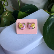 Real Flower Cat Stud Earring