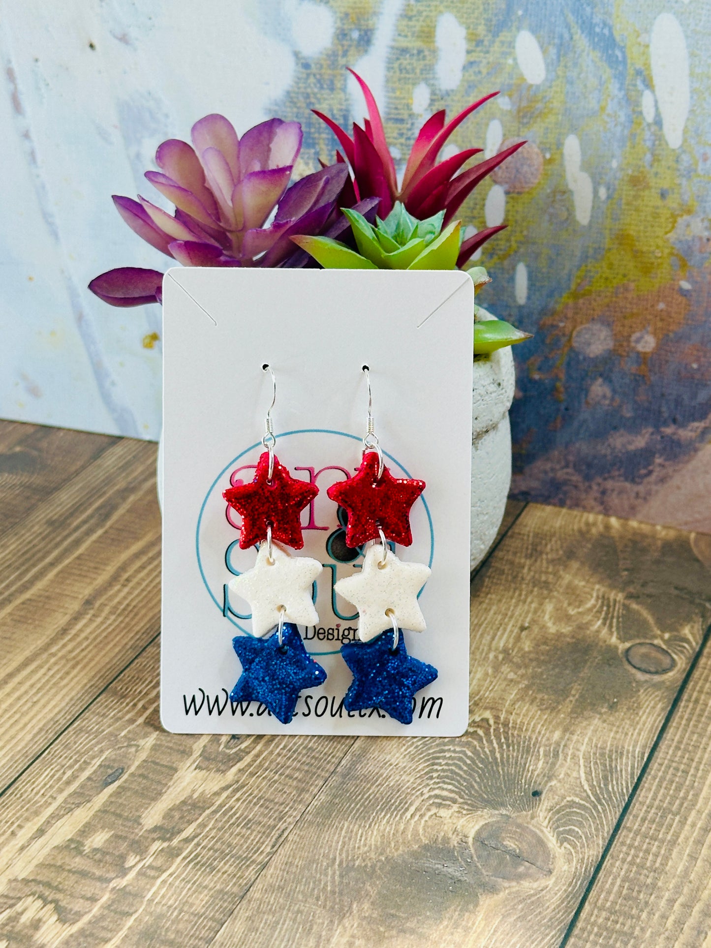 Patriotic Star Earrings