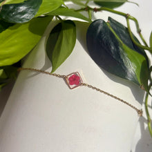Real Flower Square Bracelet