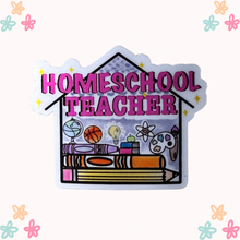 Homeschool Teacher Tumbler, Laptop, Waterproof Phone Case Sticker