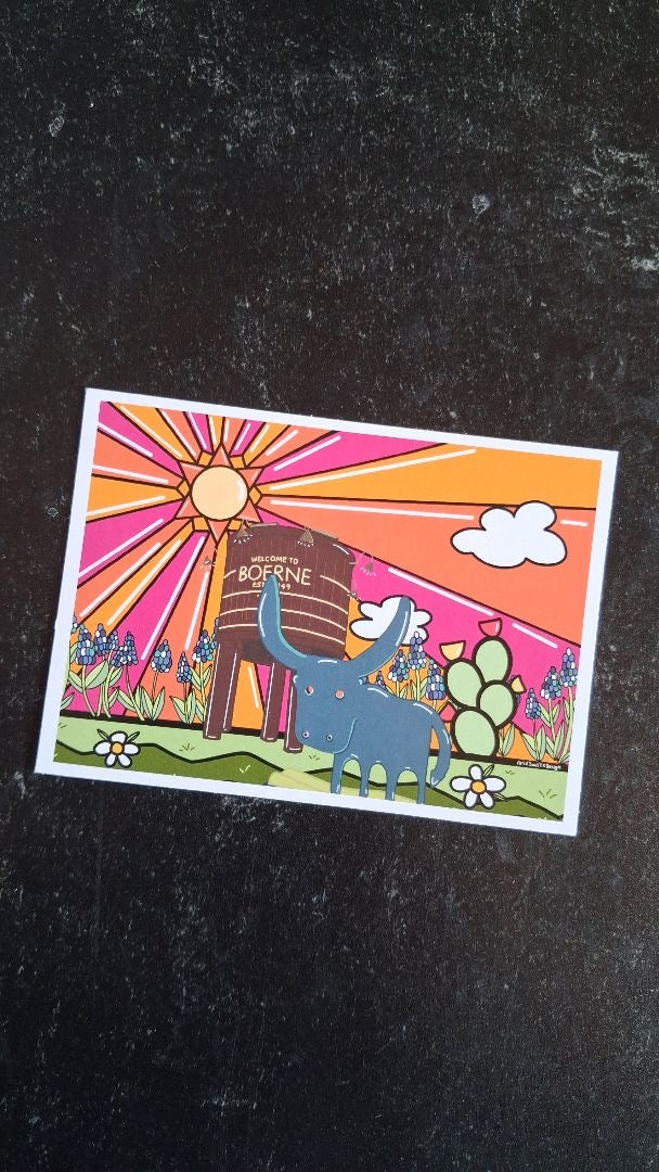 Mini Postcard - Boerne Water Tower