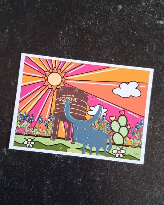 Mini Art Print - Boerne Water Tower