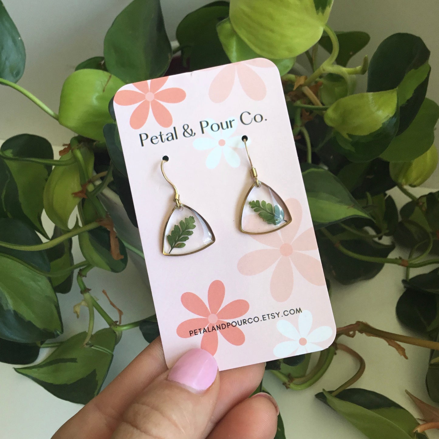 Real Fern Earring