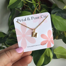 Initial Charm Necklace (Gold)