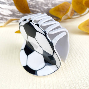Hair clip - soccer ball