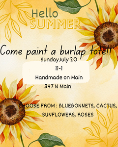 Paint a Bag | Sunday, July 20th | 11am-1pm