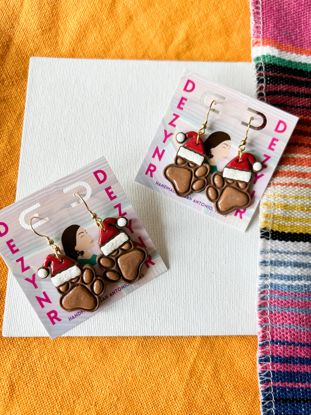 Merry Pawmas earrings