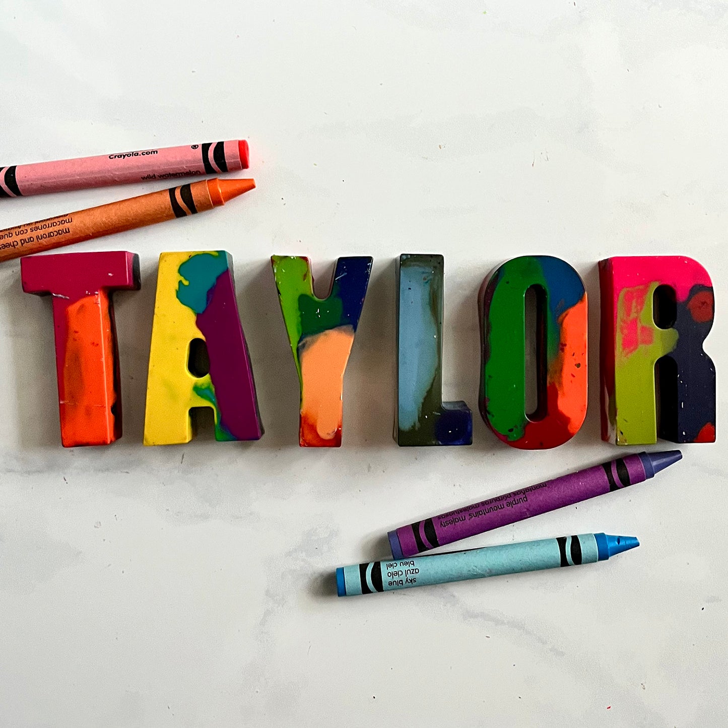 Letter Crayons