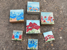 Mini Canvas Paintings- Texas wildflowers