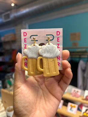 Earrings- Beer Steins