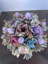 Large hand painted Sola Wood flowers in reclaimed bowl