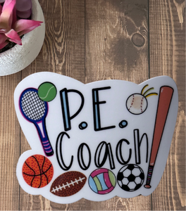 Stickers- P.E. Coach