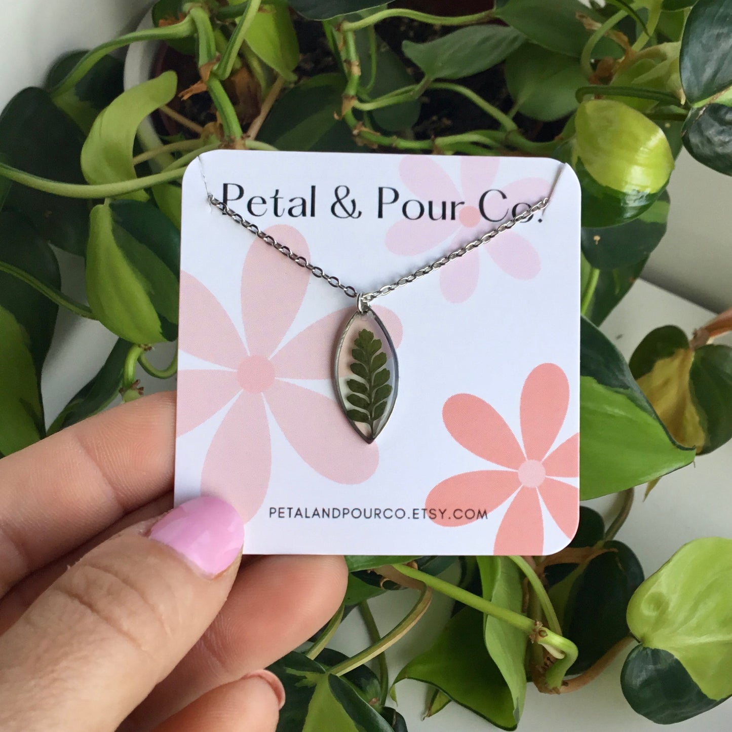 Real Fern Necklace