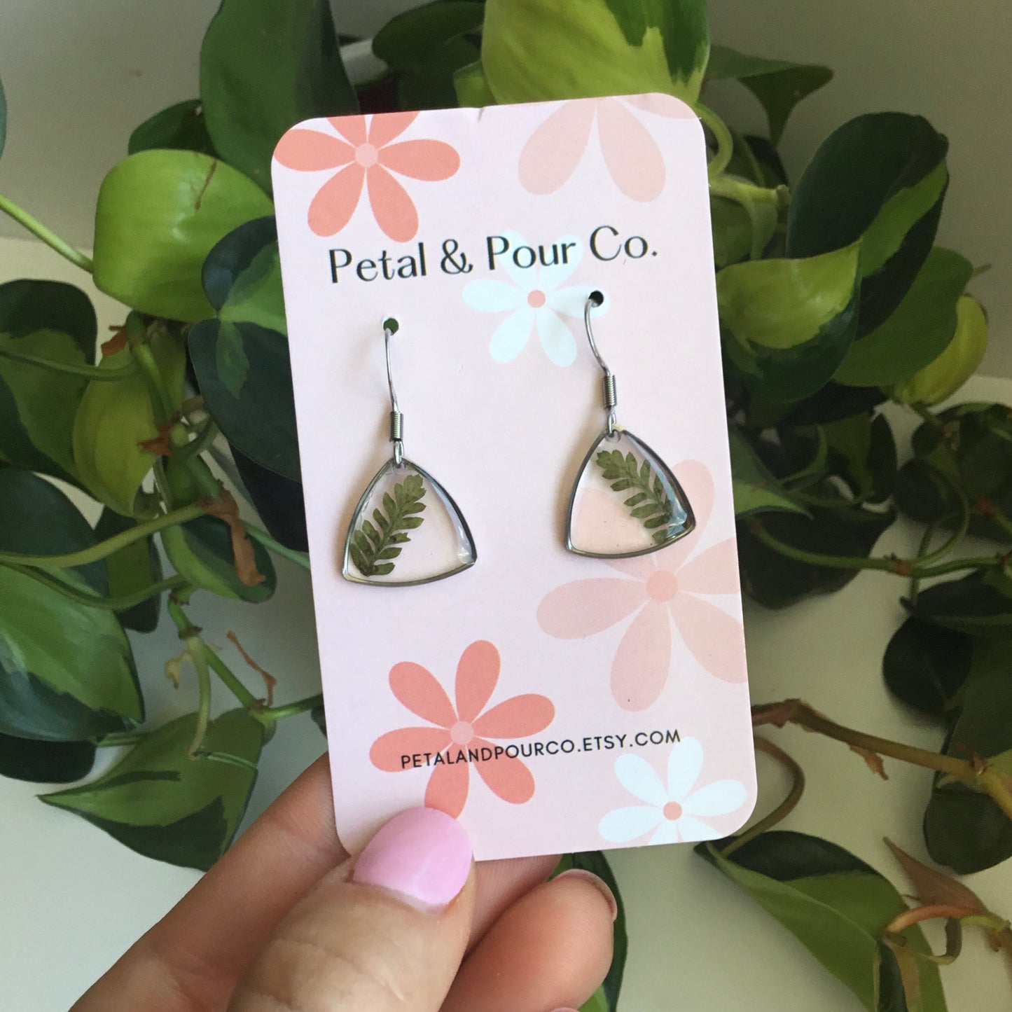 Real Fern Earring