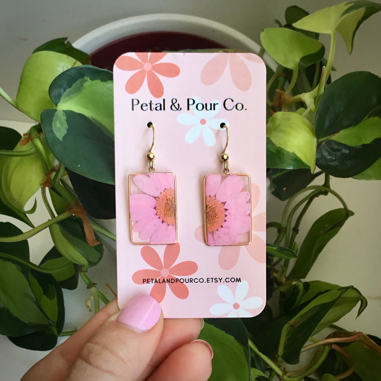 Real Daisy Earring