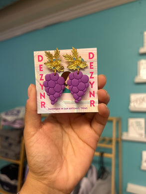 Earrings- Grapes
