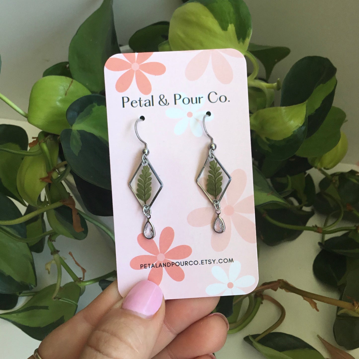 Real Fern Earring