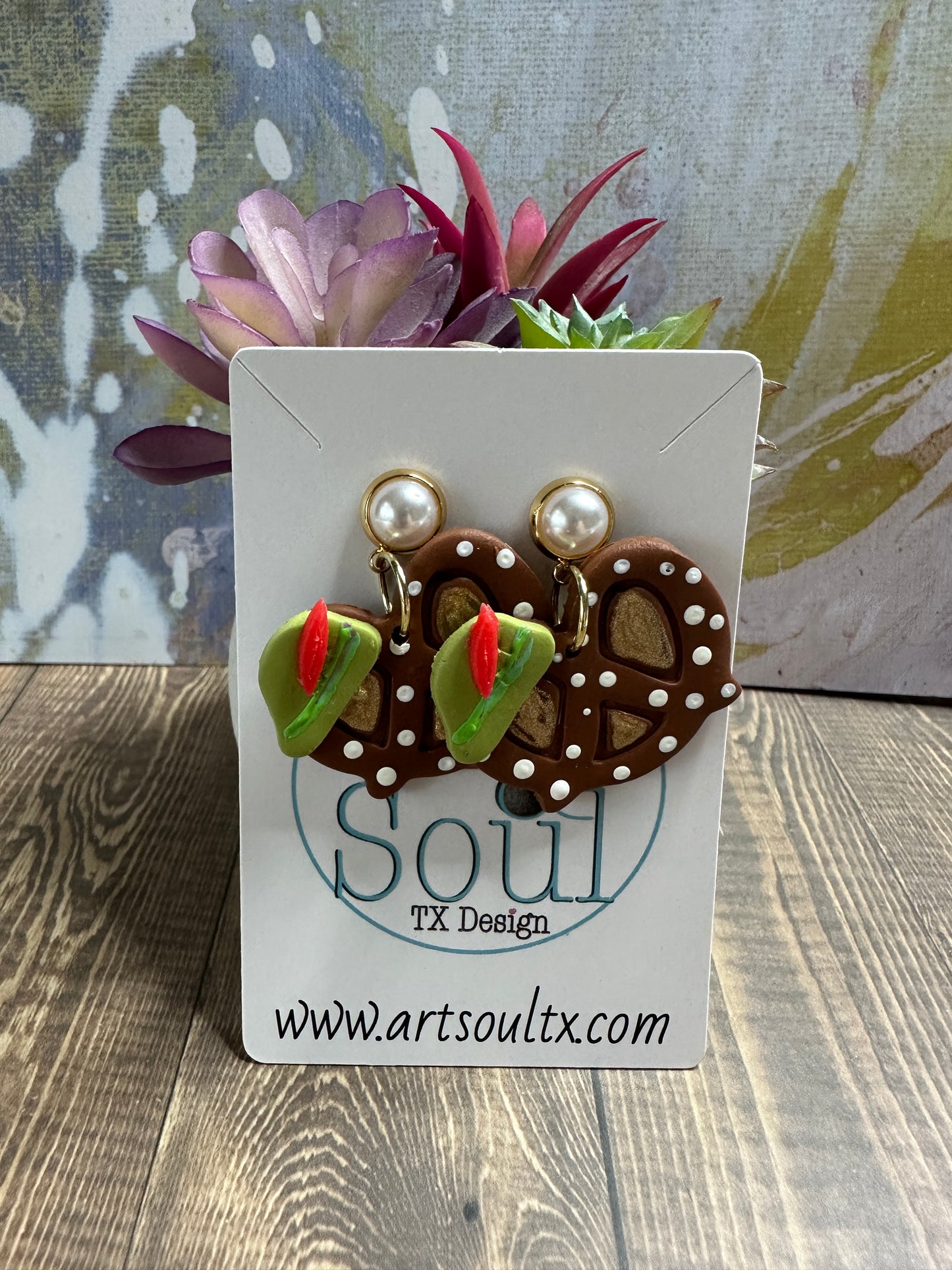 Pretzel Earrings